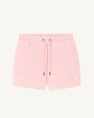 Peach pink Alicante 2.0 cotton towelling shorts