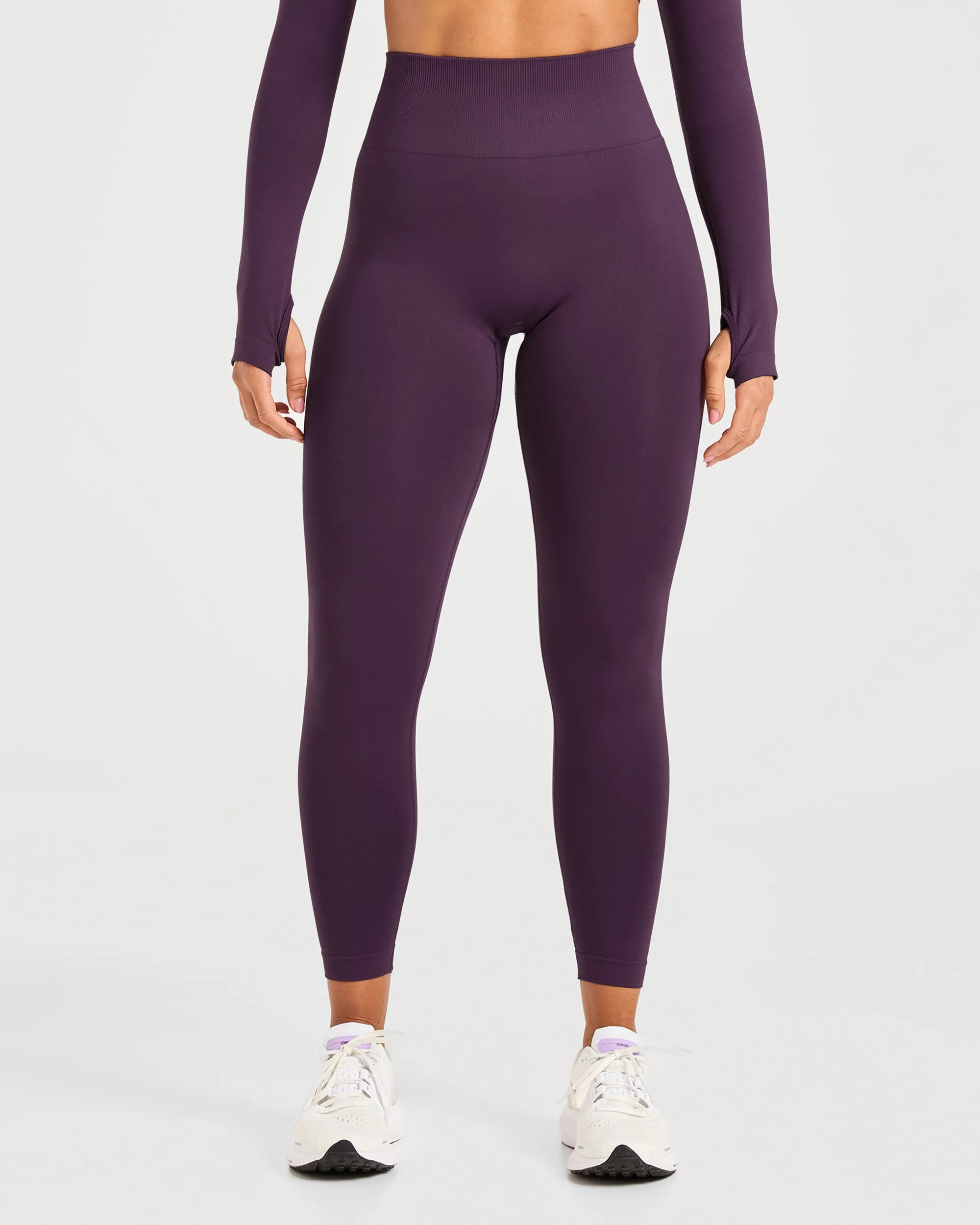 Power Seamless Leggings - Grape Wine