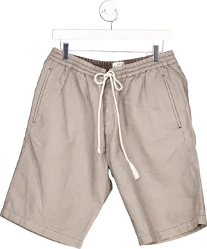 Reiss Taupe Drawstring Casual Shorts UK M