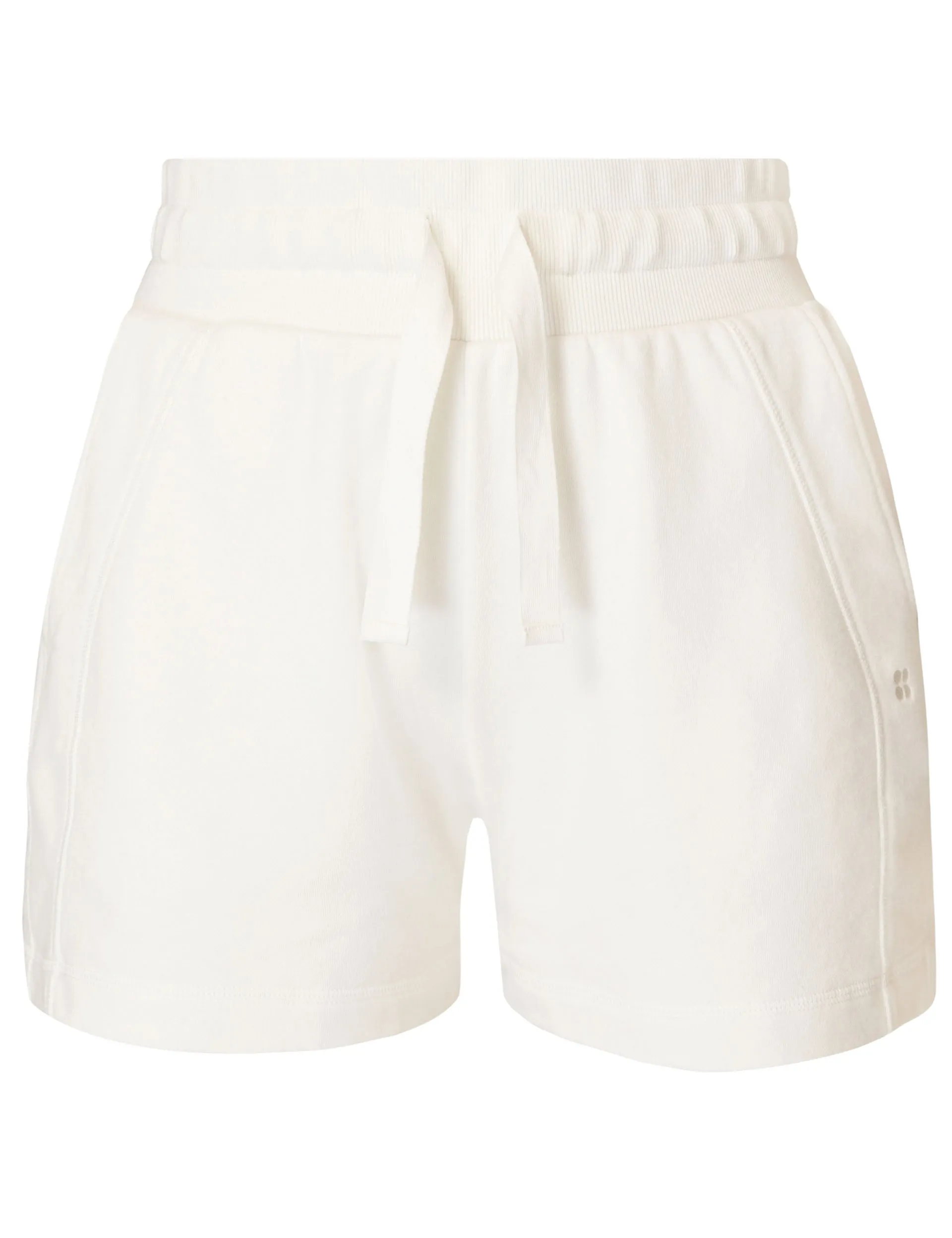 Revive High Waisted Shorts - Lily White