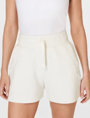 Revive High Waisted Shorts - Lily White