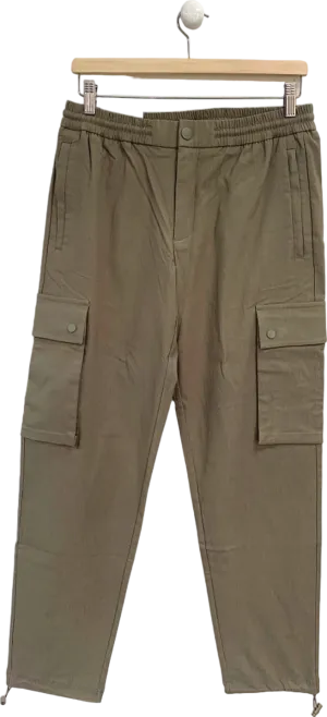 River Island Stone Slim Fit Cargo Trousers W30 R