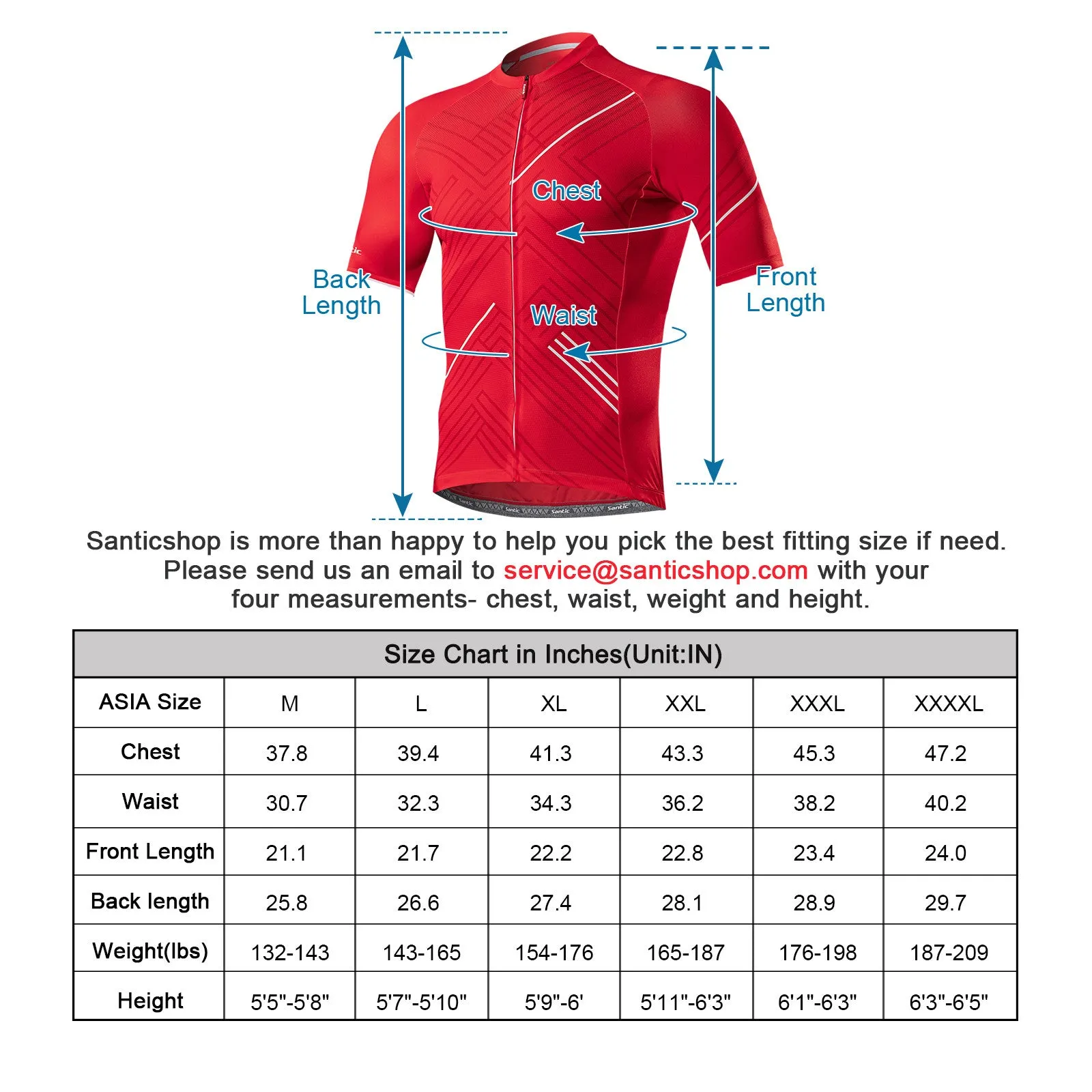 Santic Gelato Red Men Cycling Jersey