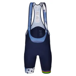 Santini 2023 UCI Cycling World Championships City Grid Bib Shorts - Navy Blue