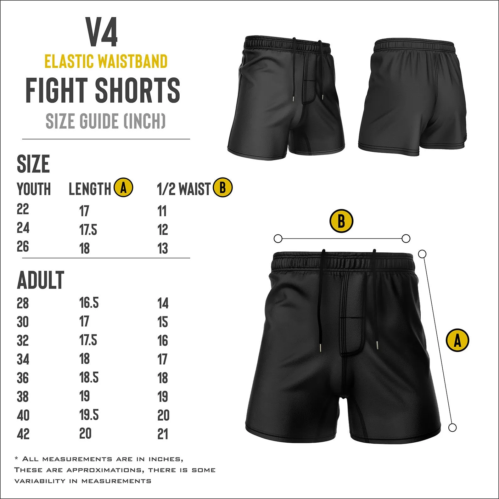 Shorts - Midnight Pewter - Elastic Waist