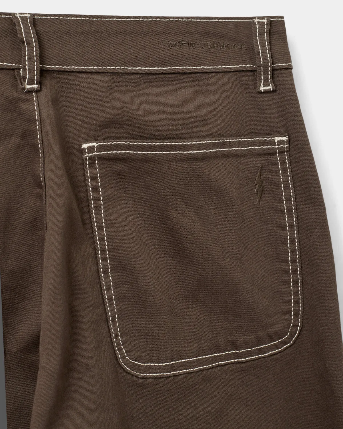 SIENNASW TROUSERS - Dark brown