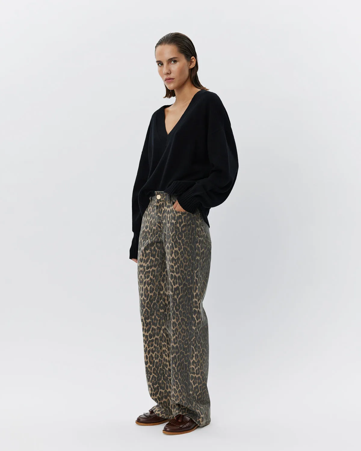 SIENNASW TROUSERS - Leopard