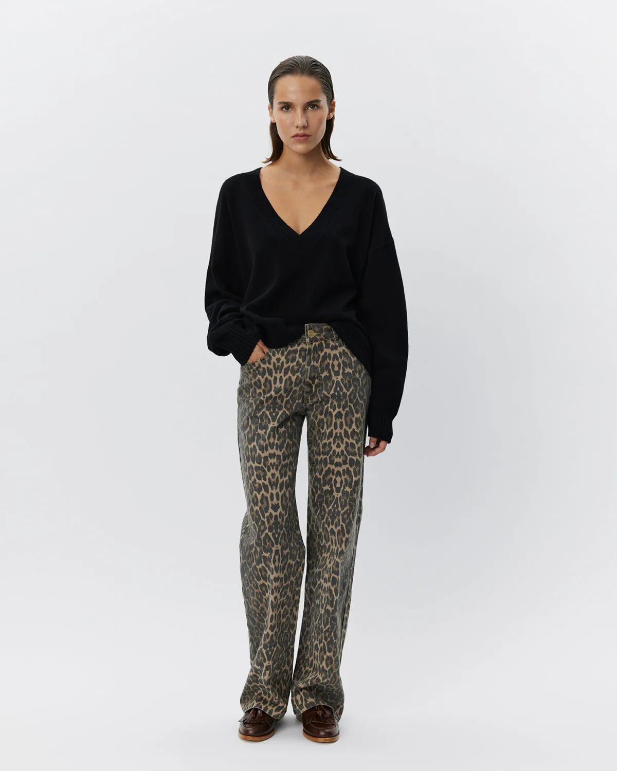 SIENNASW TROUSERS - Leopard