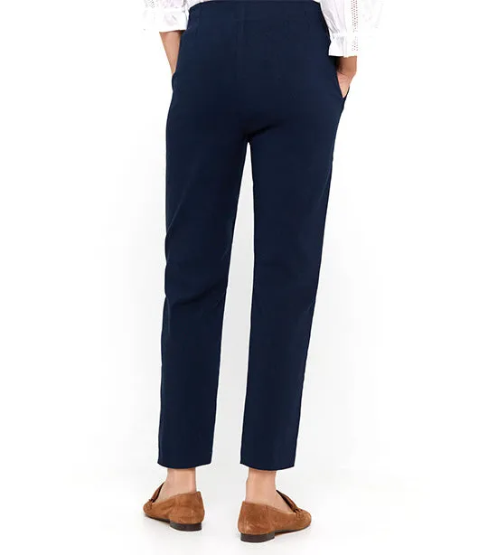 Skinny-fit Trousers Navy