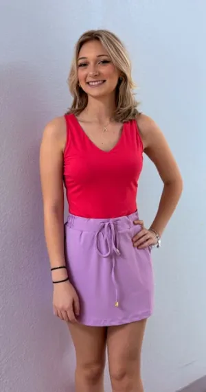 Solid Lavender Skort