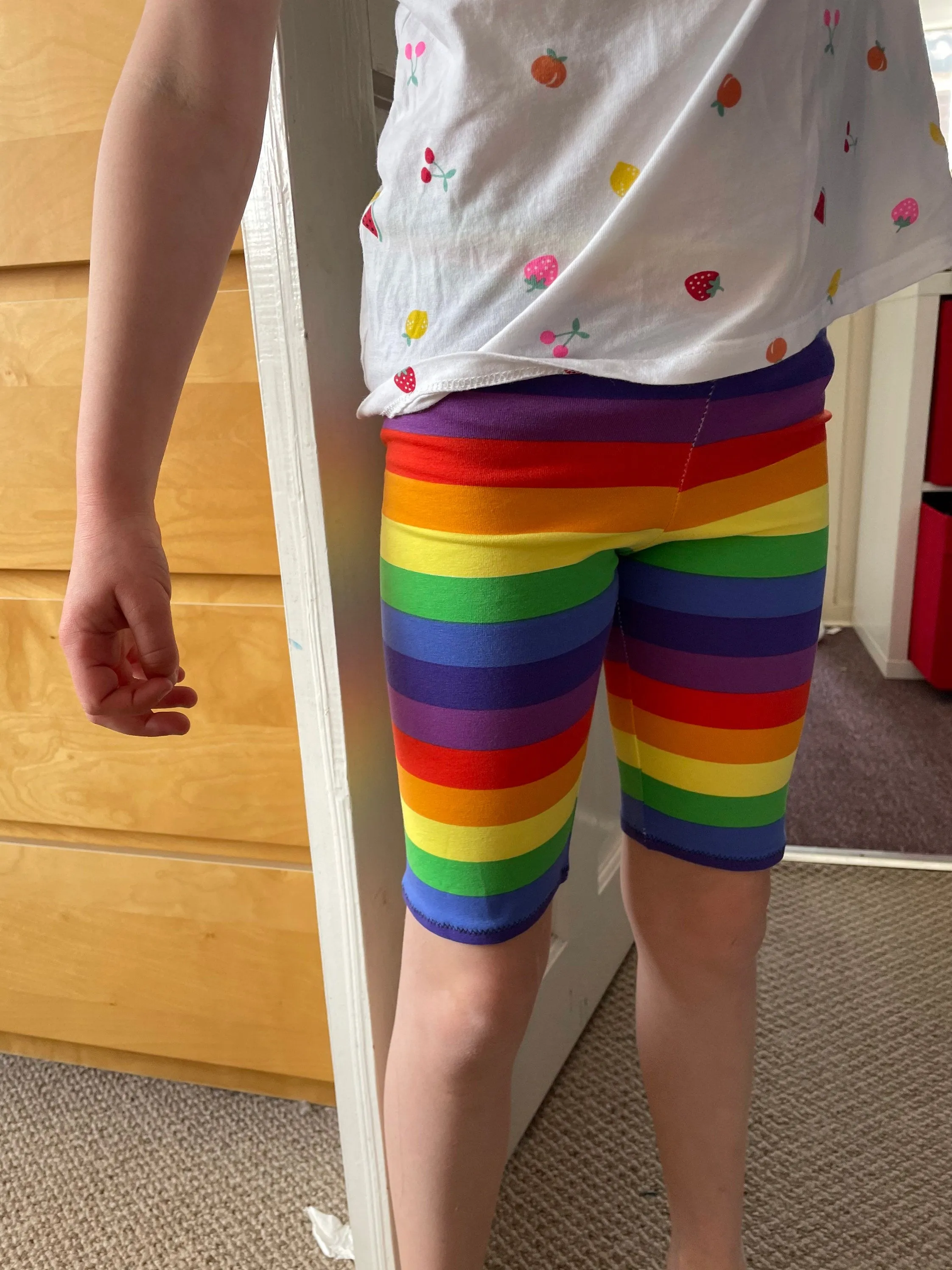 Stained glass cycling shorts,