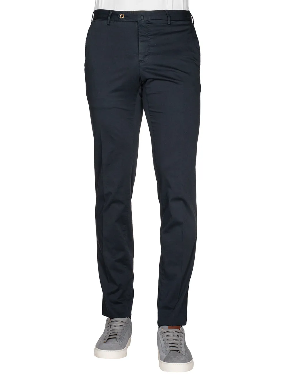 Stretch Cotton Chino Navy