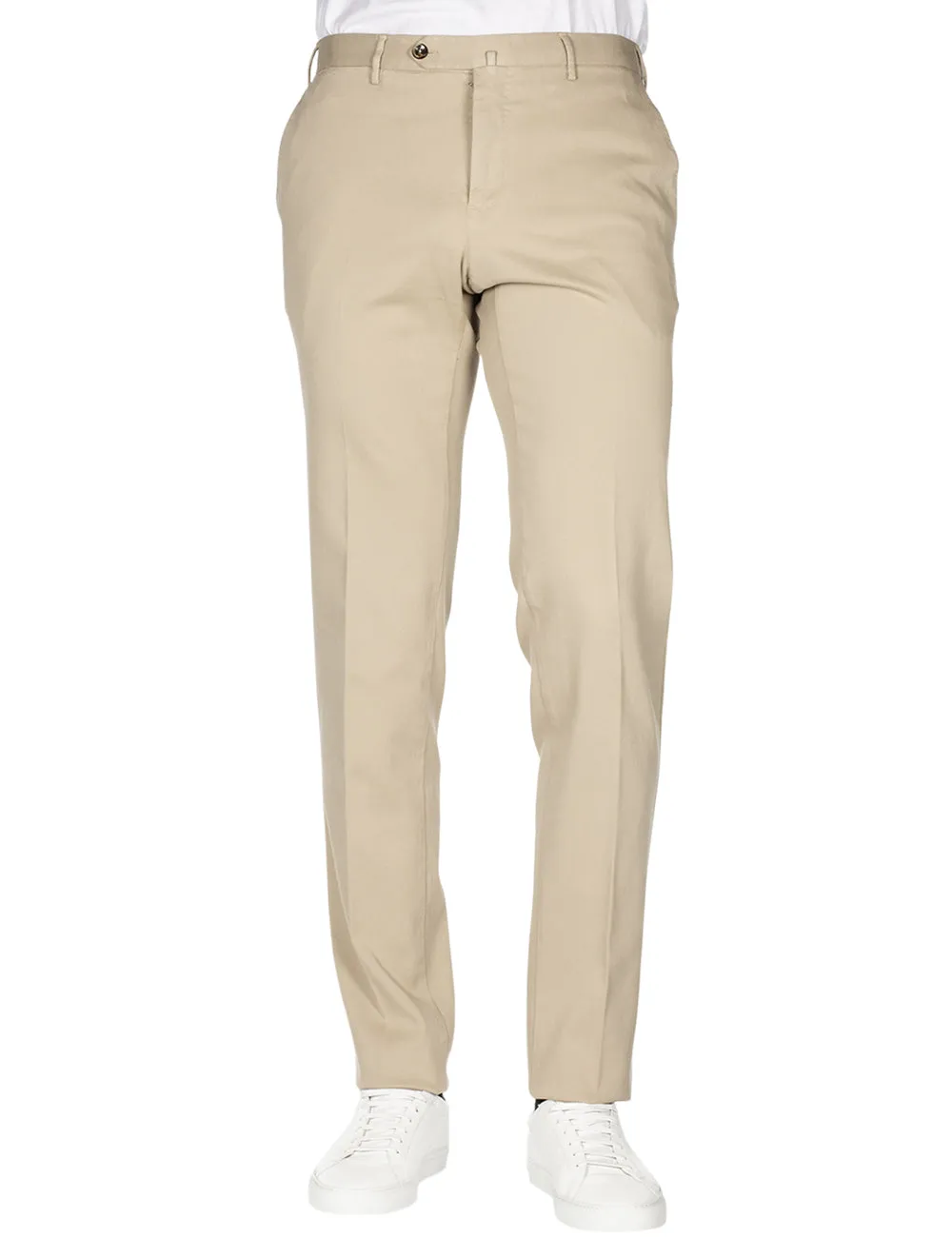 Stretch Cotton Chinos Beige