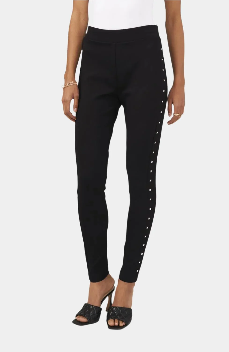 Studded Crepe Ponte Leggings