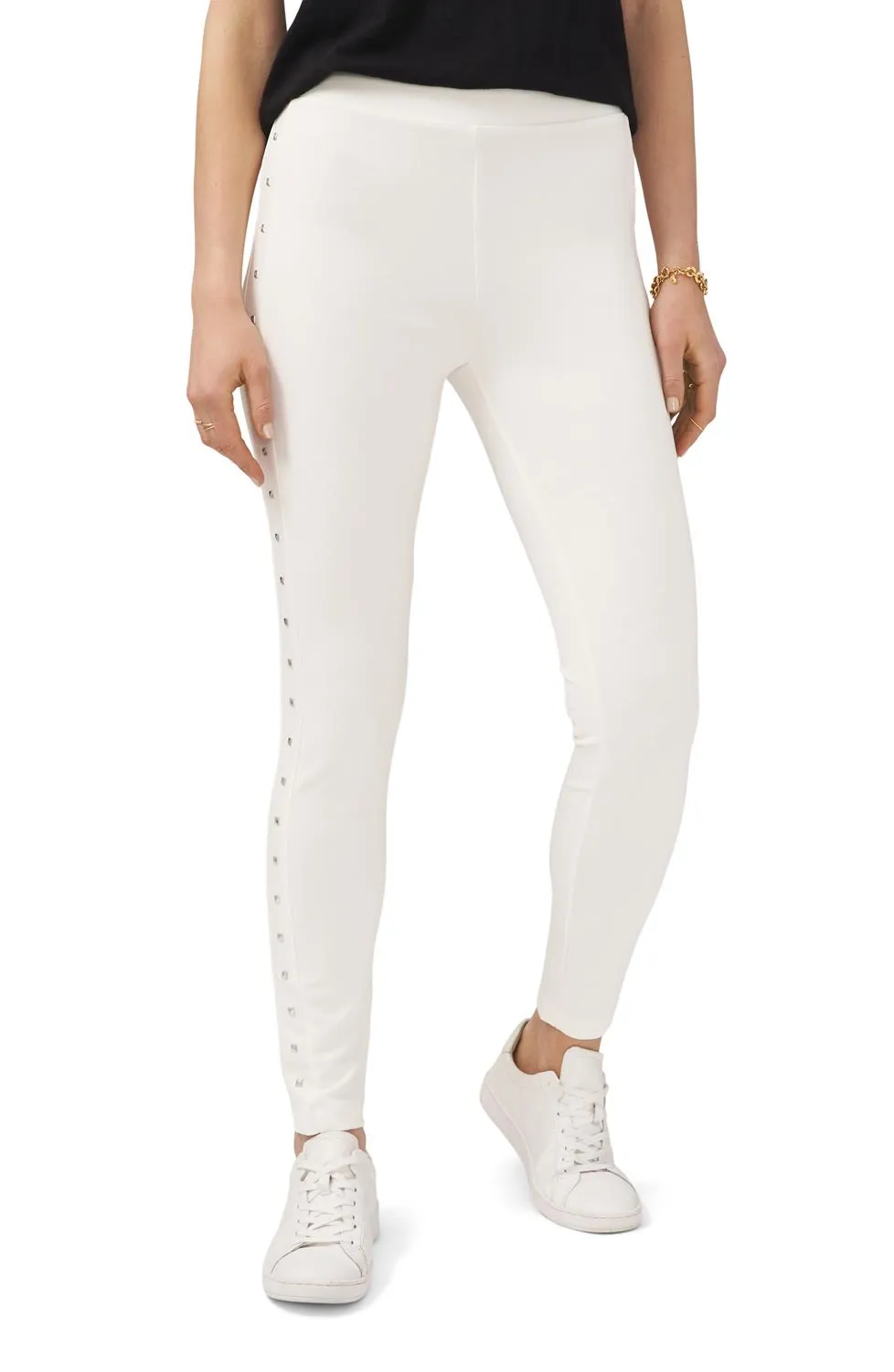 Studded Crepe Ponte Leggings