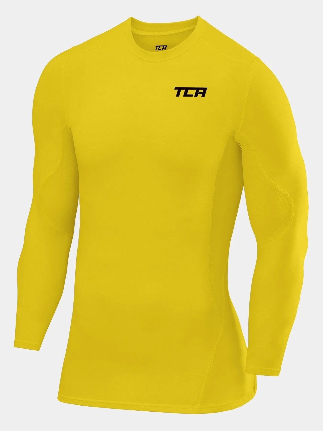 SuperThermal Compression Base Layer Long Sleeve Crew Neck For Men With Brushed Inner Fabric