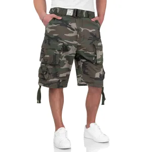 Surplus Division Shorts Woodland Camo