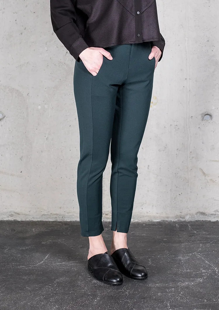 TROUSERS STRETCH - HEAVY STRETCH dark green