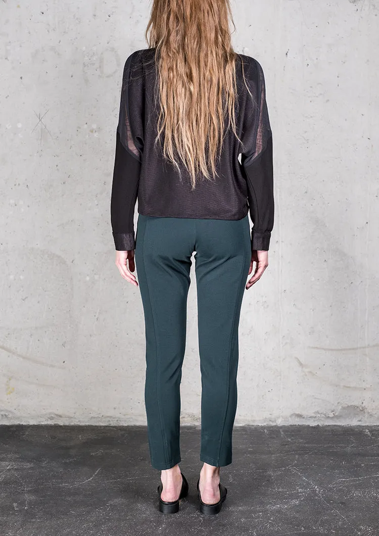 TROUSERS STRETCH - HEAVY STRETCH dark green