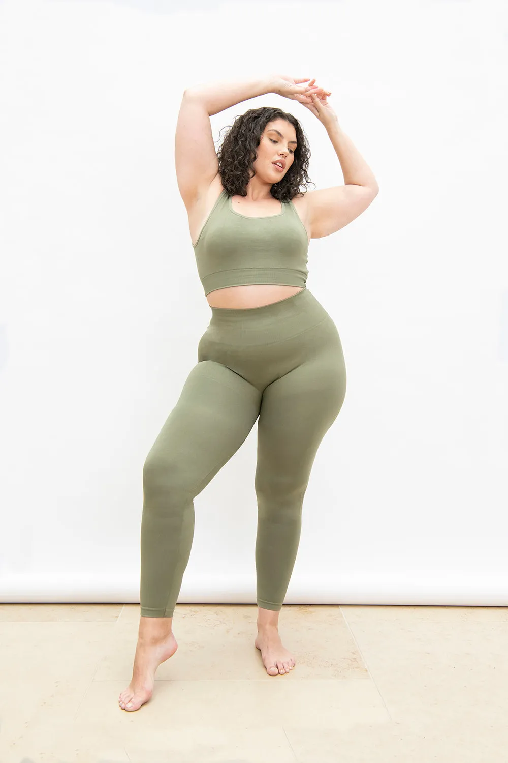 Ultimate High Waisted Seamless Leggings - Sage Green