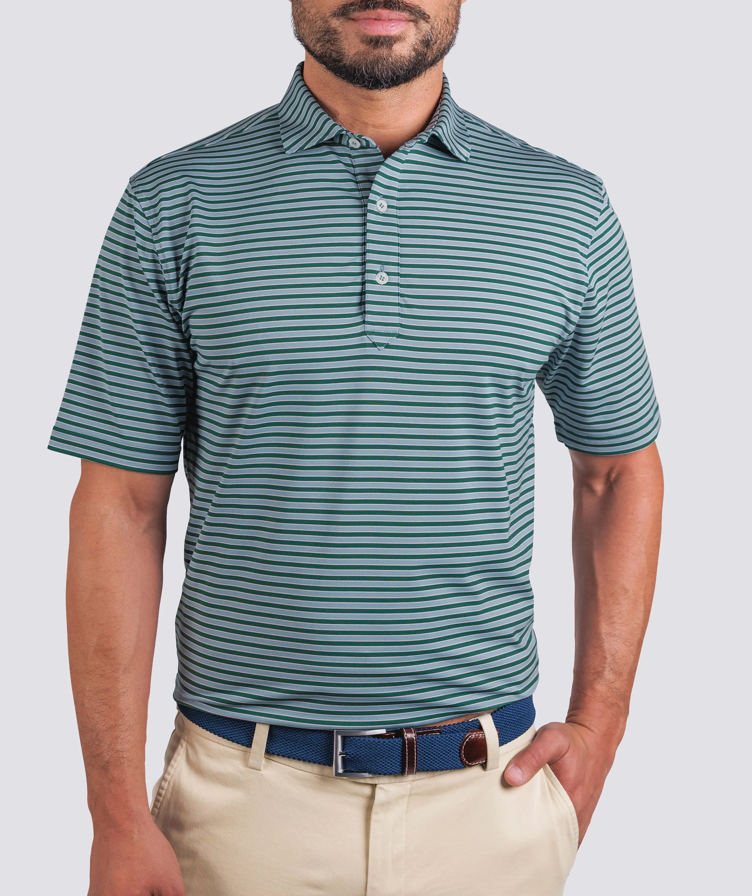 Waverly Stripe Performance Polo