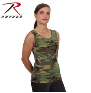 Womens Camo Stretch Tank Top