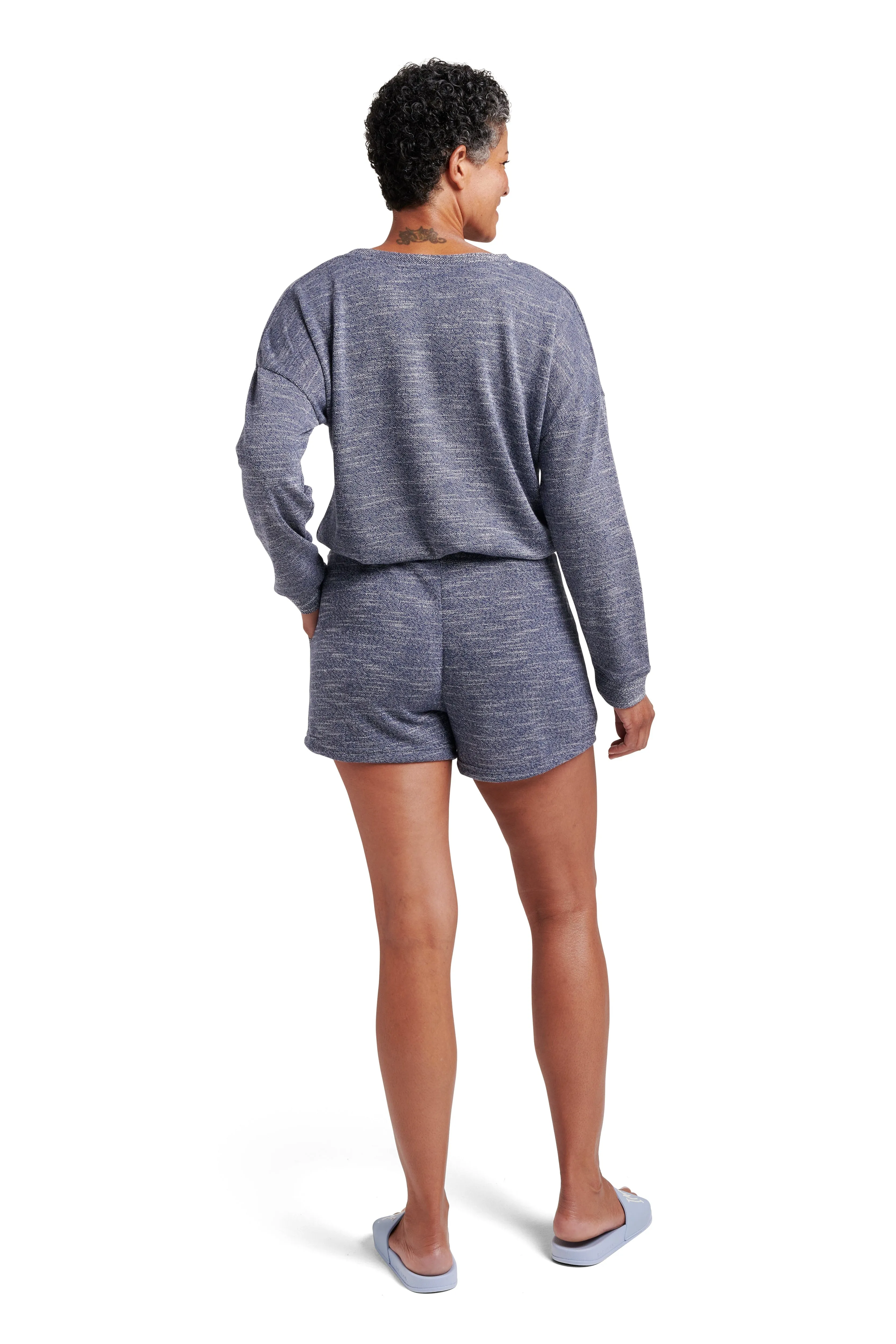 Women's Knit Terry Drawstring Shorts with Pockets