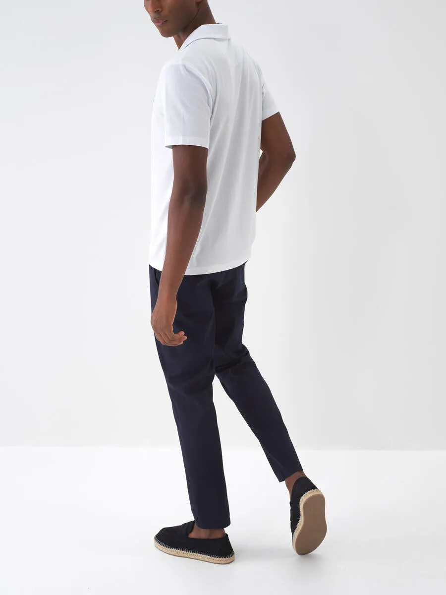 Xint Cotton Regular Fit Navy Chino Trousers