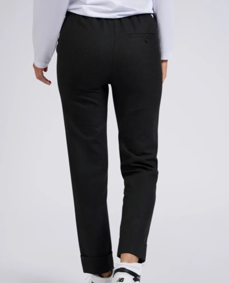 Yaya Anthracite Elasticated Waist Trousers